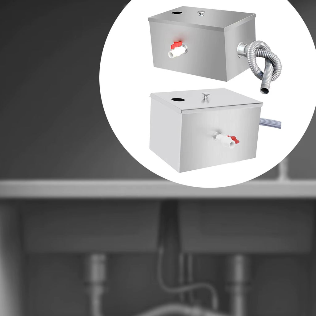 Grease Trap for under Sink Applications, Stainless Steel Waste Water Filter